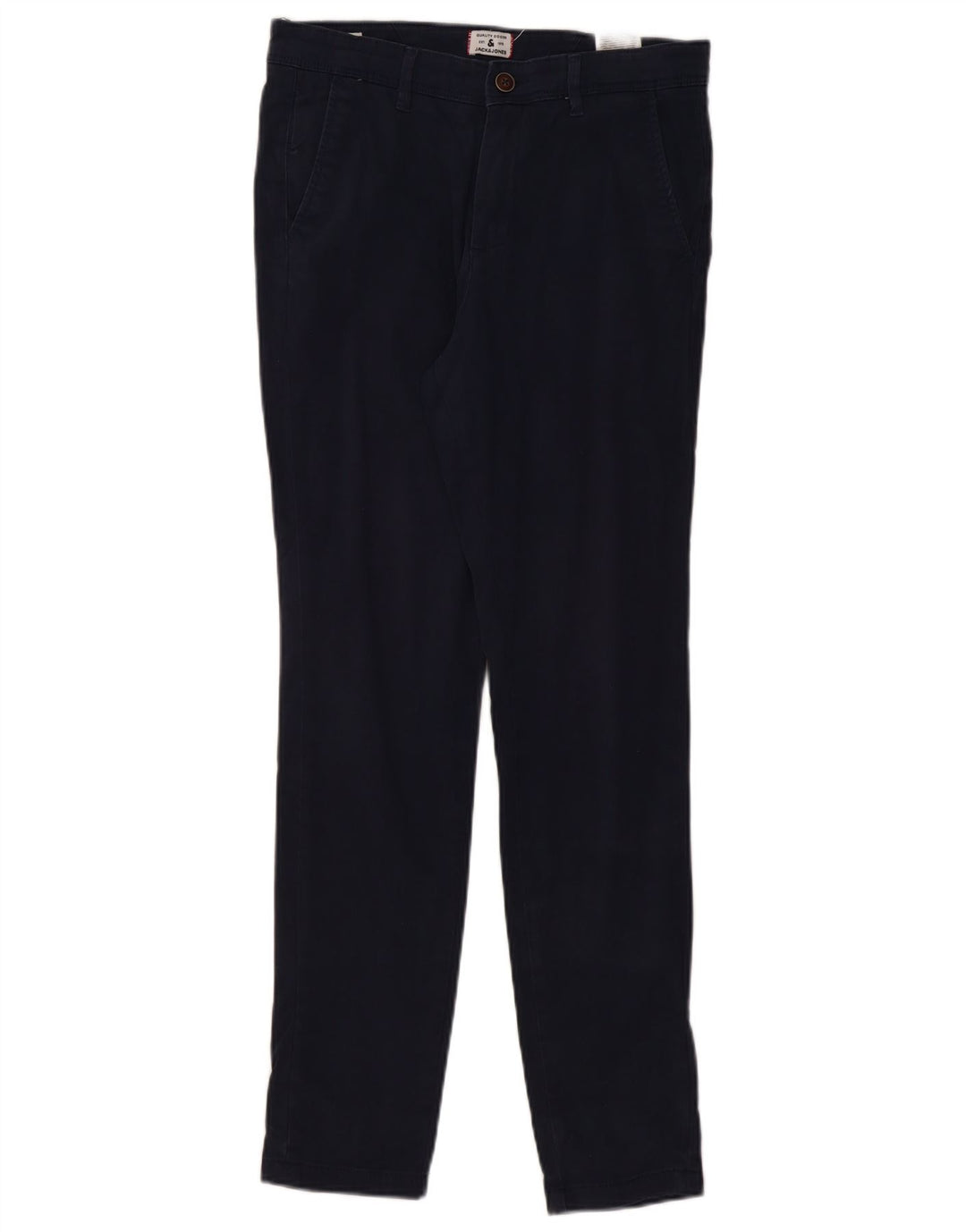 Pantaloni chino slim pentru bărbați JACK & JONES L30 L32 bumbac bleumarin