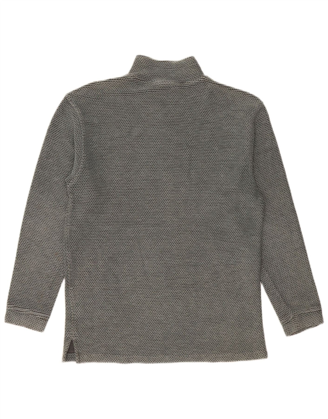 Hanorac pentru bărbați Weird Fish, cu fermoar, cu gât, din bumbac verde mediu