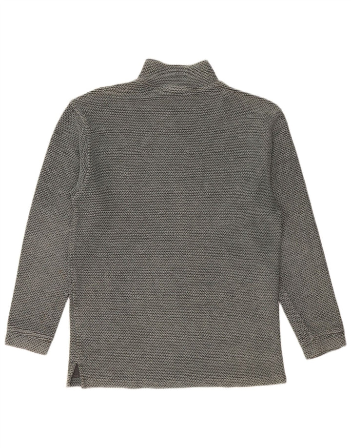 Hanorac pentru bărbați Weird Fish, cu fermoar, cu gât, din bumbac verde mediu