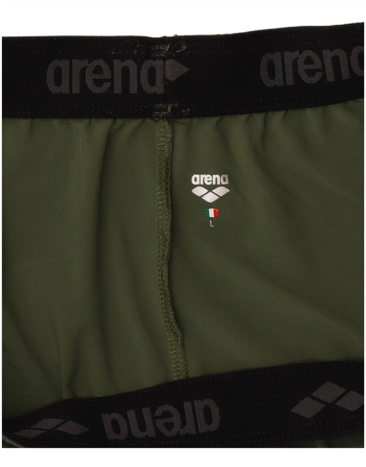 Pantaloni scurți sport pentru bărbați Arena, mari, kaki, poliester