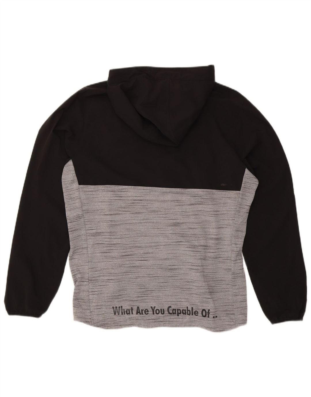 Pulover ADIDAS Climalite Graphic pentru bărbați, mediu negru, bloc de culoare