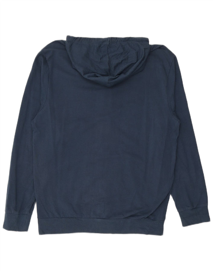 Pulover COVERI pentru bărbați, cu fermoar, bumbac, XL, albastru