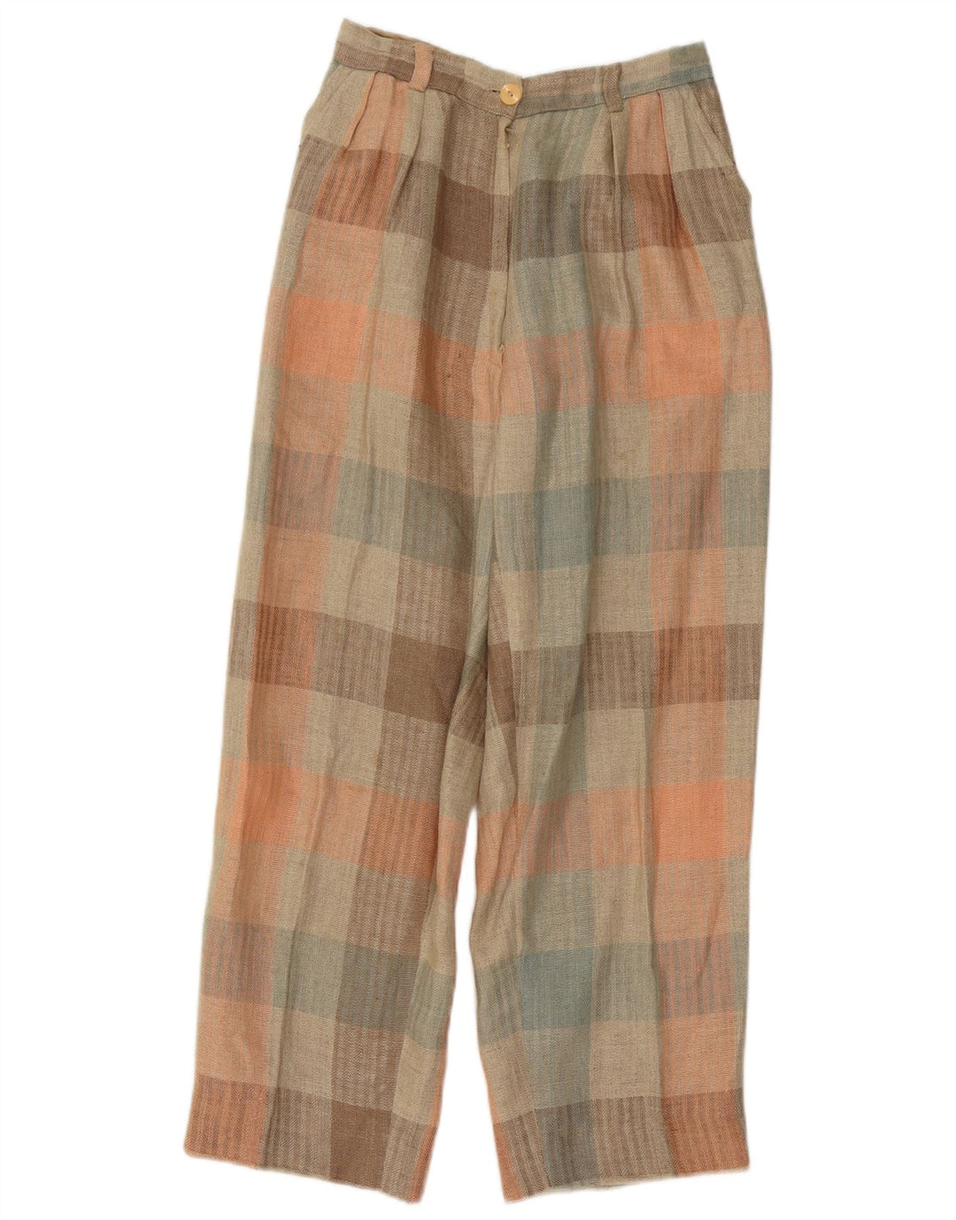 Pantaloni chino vintage pentru femei L26 L26 Vichy multicolor