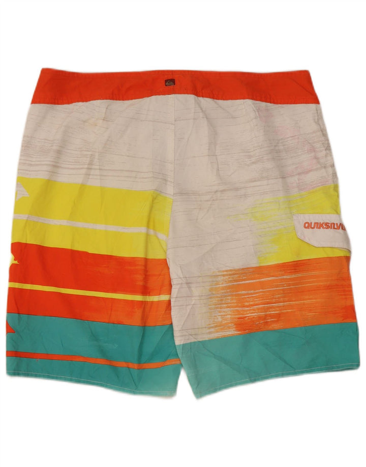 Pantaloni scurți de înot Quiksilver pentru bărbați, mari, multicolore, cu dungi