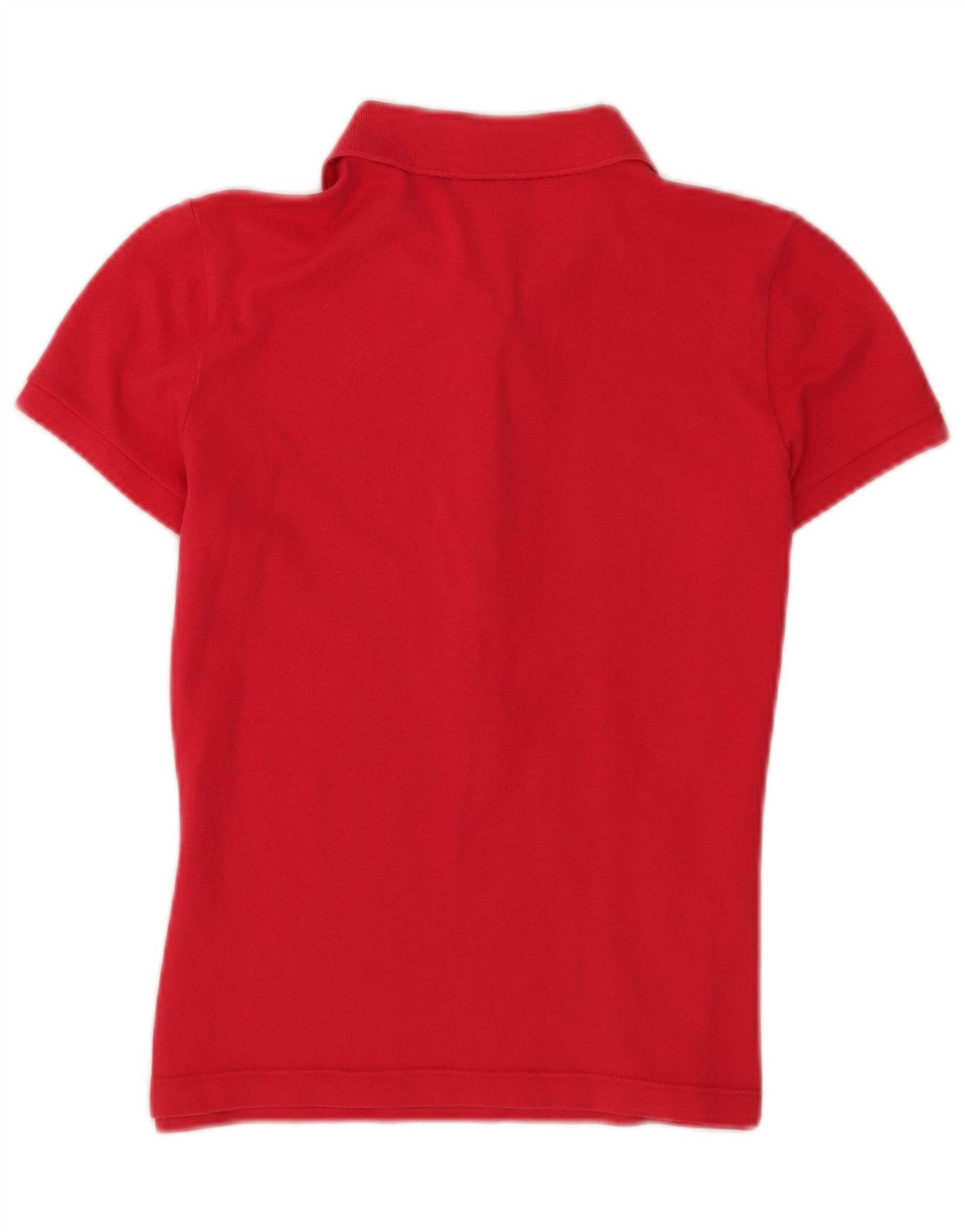 Tricou polo pentru femei Lacoste cu maneca scurta marimea 40 bumbac rosu mediu
