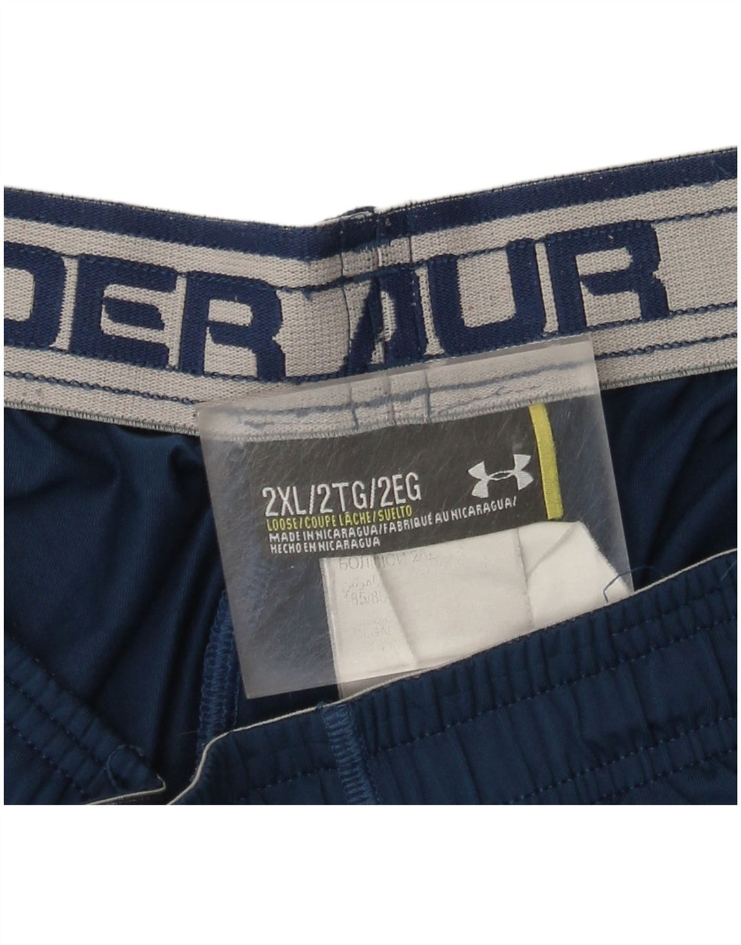 Pantaloni scurți sport pentru bărbați Under Armour 2XL, albastru marin, poliester color bloc