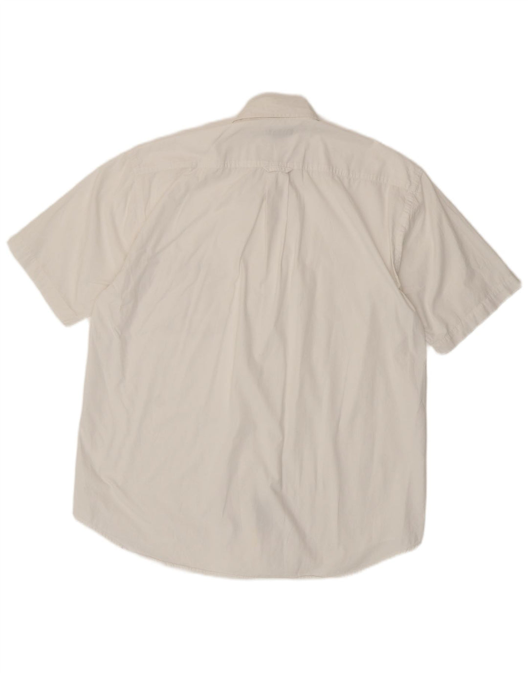 Cămașă Gant pentru bărbați, cu mânecă scurtă, cu ajustare normală, mare, albă, din bumbac