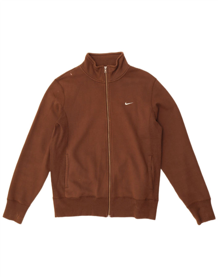 Jachetă de trening pentru bărbați Nike UK 38/40, bumbac maro mediu