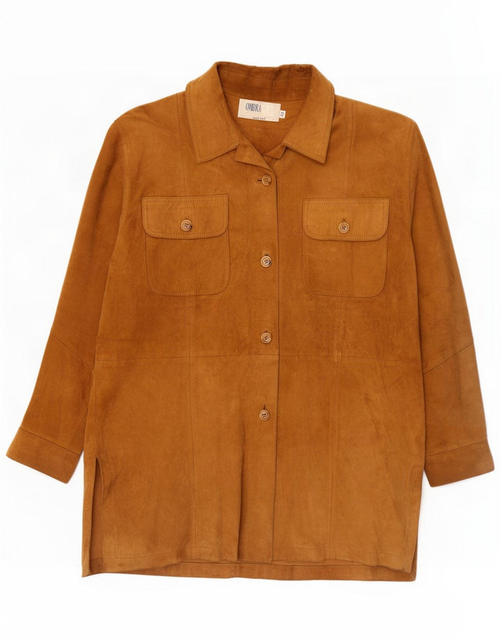 Jachetă de căprioară de weekend pentru femei vintage IT 42 Medium Beige Piele