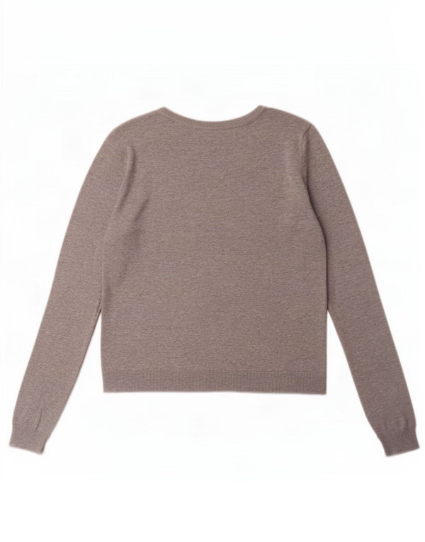 Pulover Oasis pentru femei cu gât de barcă, UK 10, bumbac gri mic