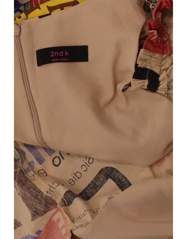 Rochie de damă vintage cu umăr dezactivat, UK 14, Bej mediu