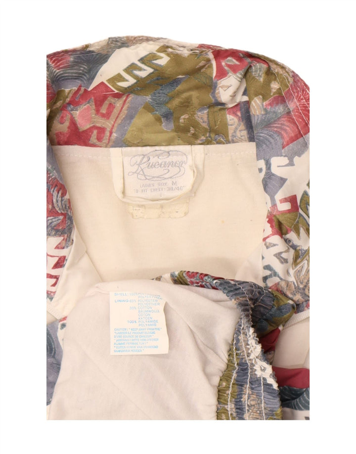 Jachetă de trening Rucanor pentru femei UK 38/40 Medium Maroon Geometric