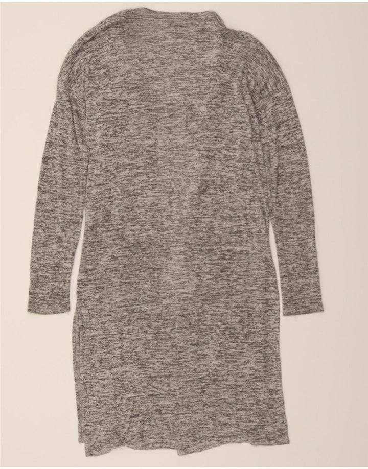 MOSSIMO Womens Longline Open Cardigan Sweater UK 14 Medium Grey Flecked Vintage Mossimo and Second-Hand Mossimo from Messina Hembry 