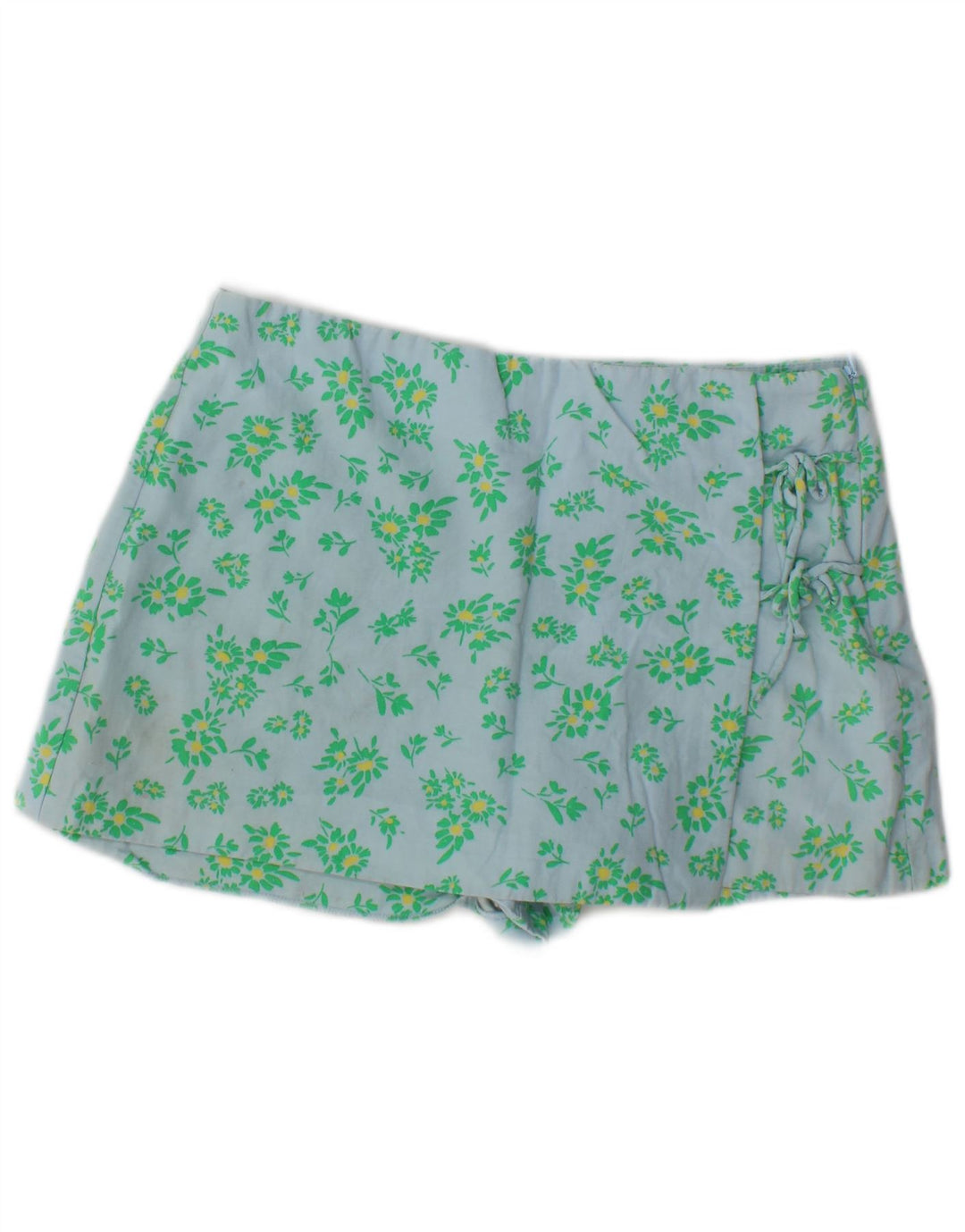 Pantaloni caldi pentru femei Zara, mari W30, vascoză, florală, albastră