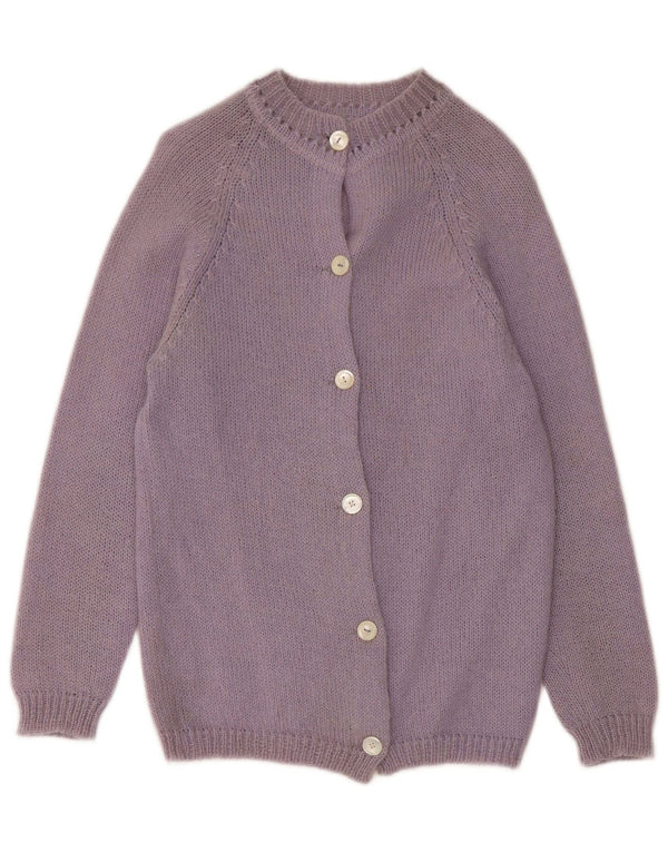 Pulover Cardigan Vintage pentru Damă UK 10 Mic Violet