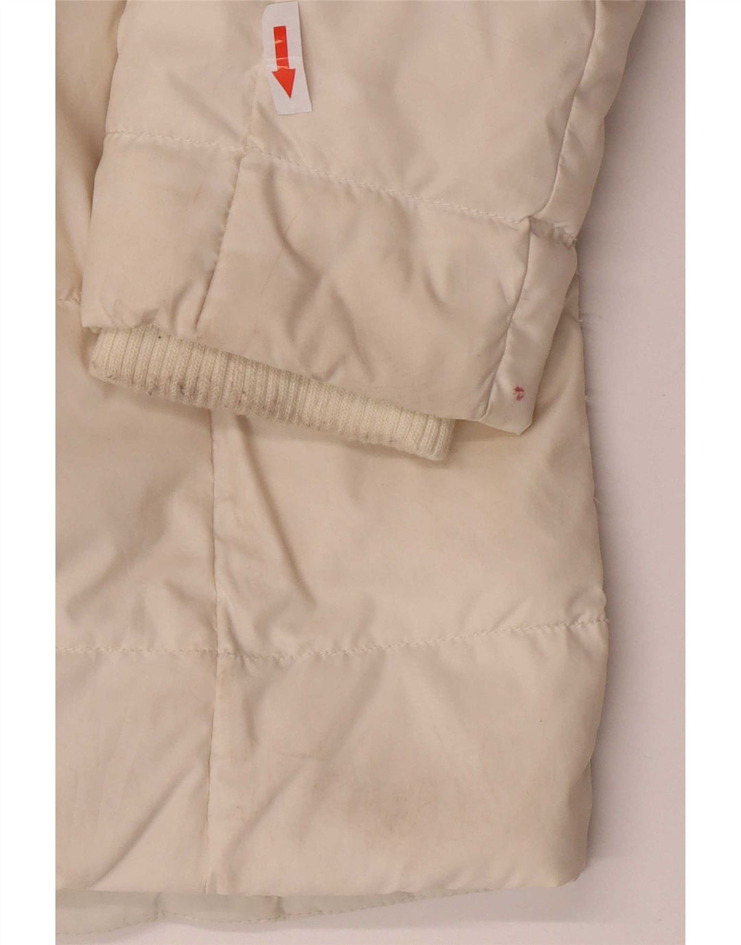 Palton căptușit cu glugă pentru femei Tommy Hilfiger UK 6 XS poliester alb