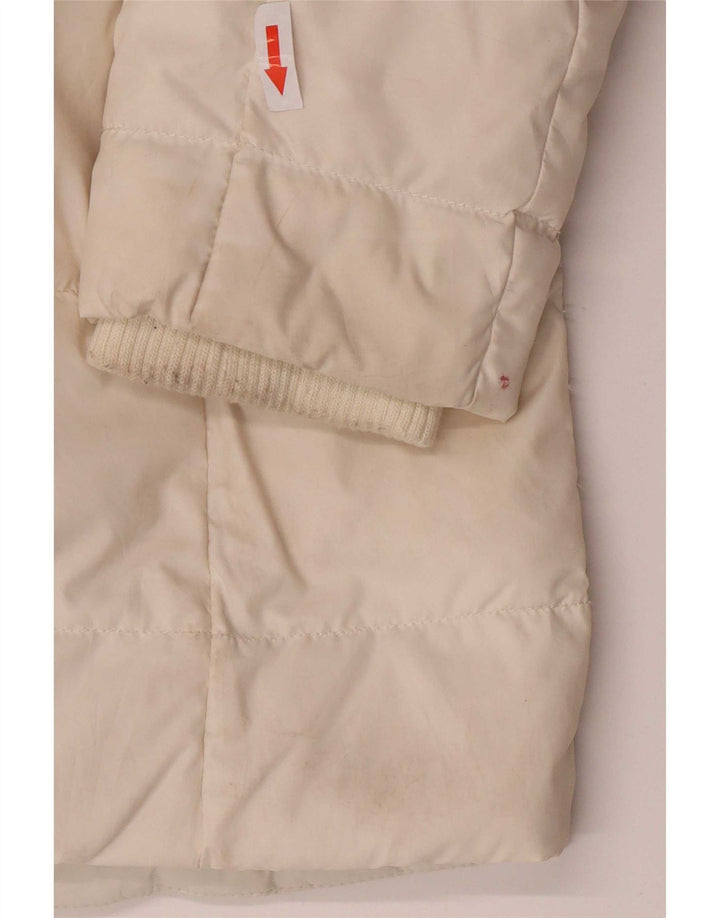 Palton căptușit cu glugă pentru femei Tommy Hilfiger UK 6 XS poliester alb