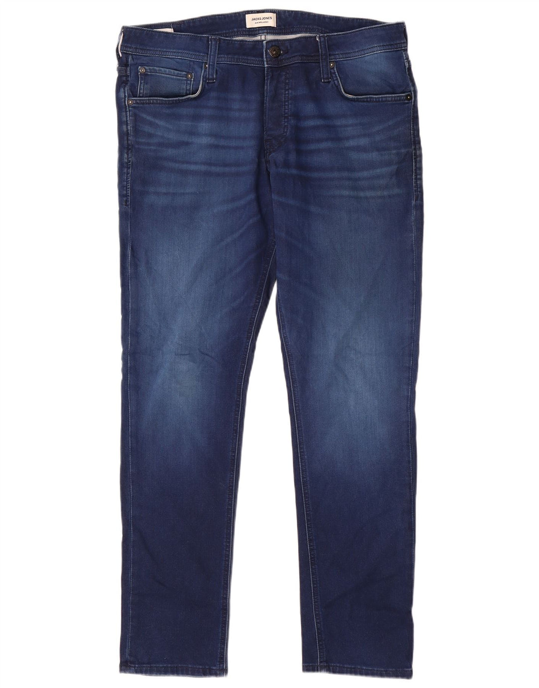 Blugi slim pentru bărbați Jack & Jones W36 L32 bleumarin