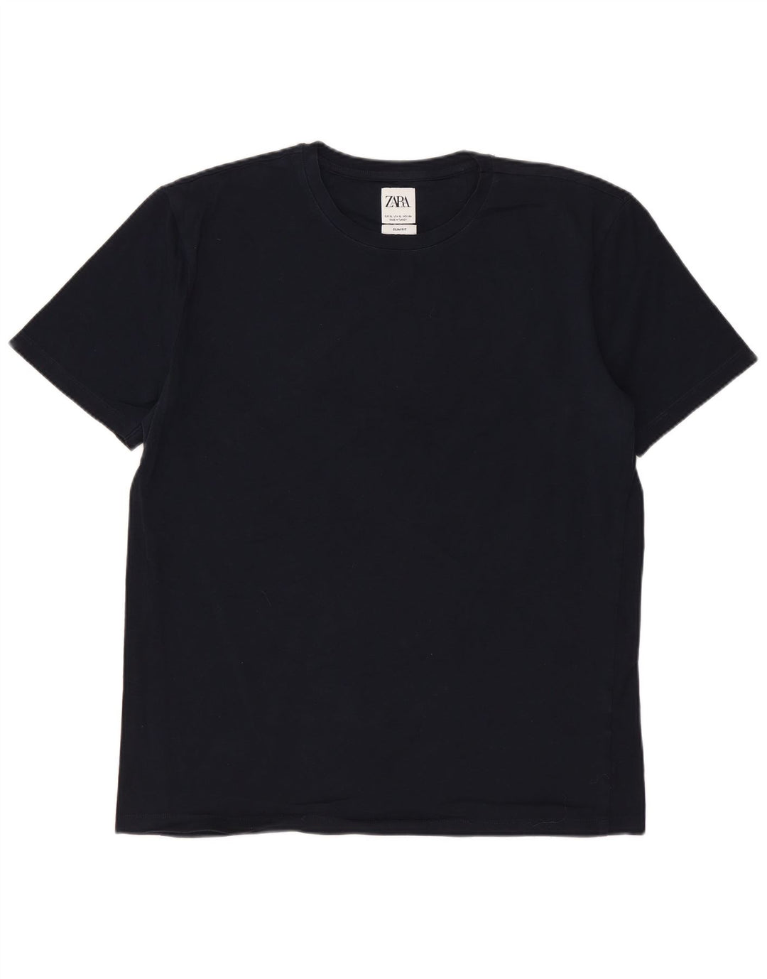 Tricou ZARA Bărbați Slim Fit Top XL Bleumarin