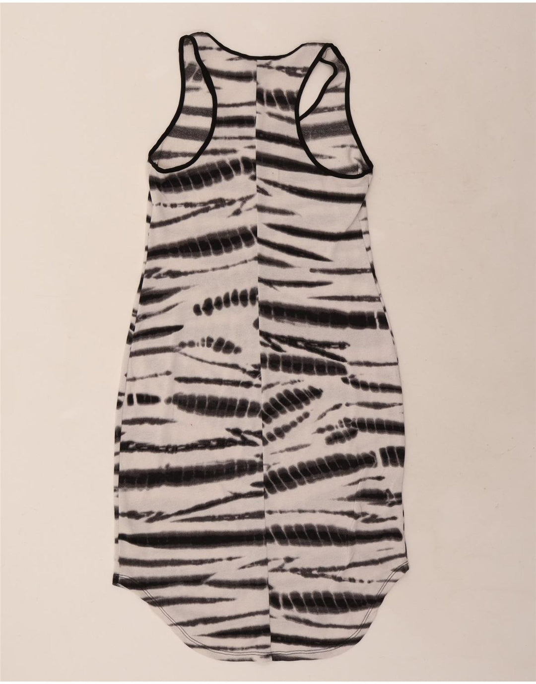 Rochie tricou fără mâneci pentru femei MOSSIMO UK 12 Medium White Tie Dye