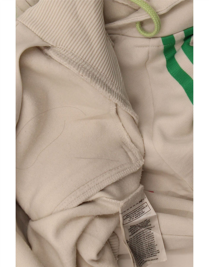 Pulover Adidas Graphic Zip pentru femei UK 12 Poliester alb mediu
