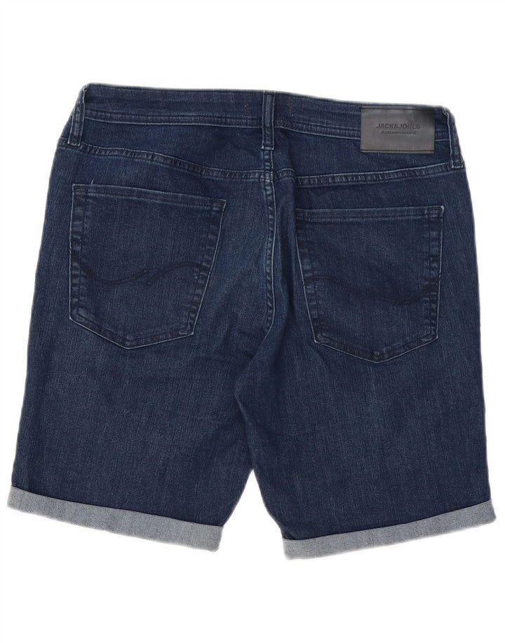 Pantaloni scurți Jack & Jones Liam Denim pentru bărbați, mari W34, bumbac bleumarin