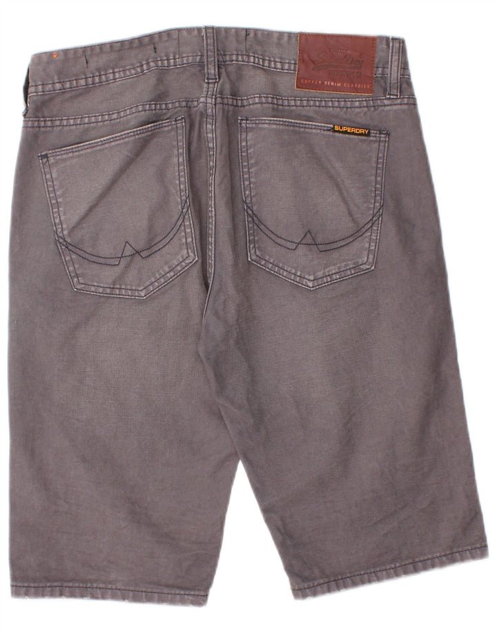 Pantaloni scurți Superdry Slim Denim W30 Bumbac Gri mediu