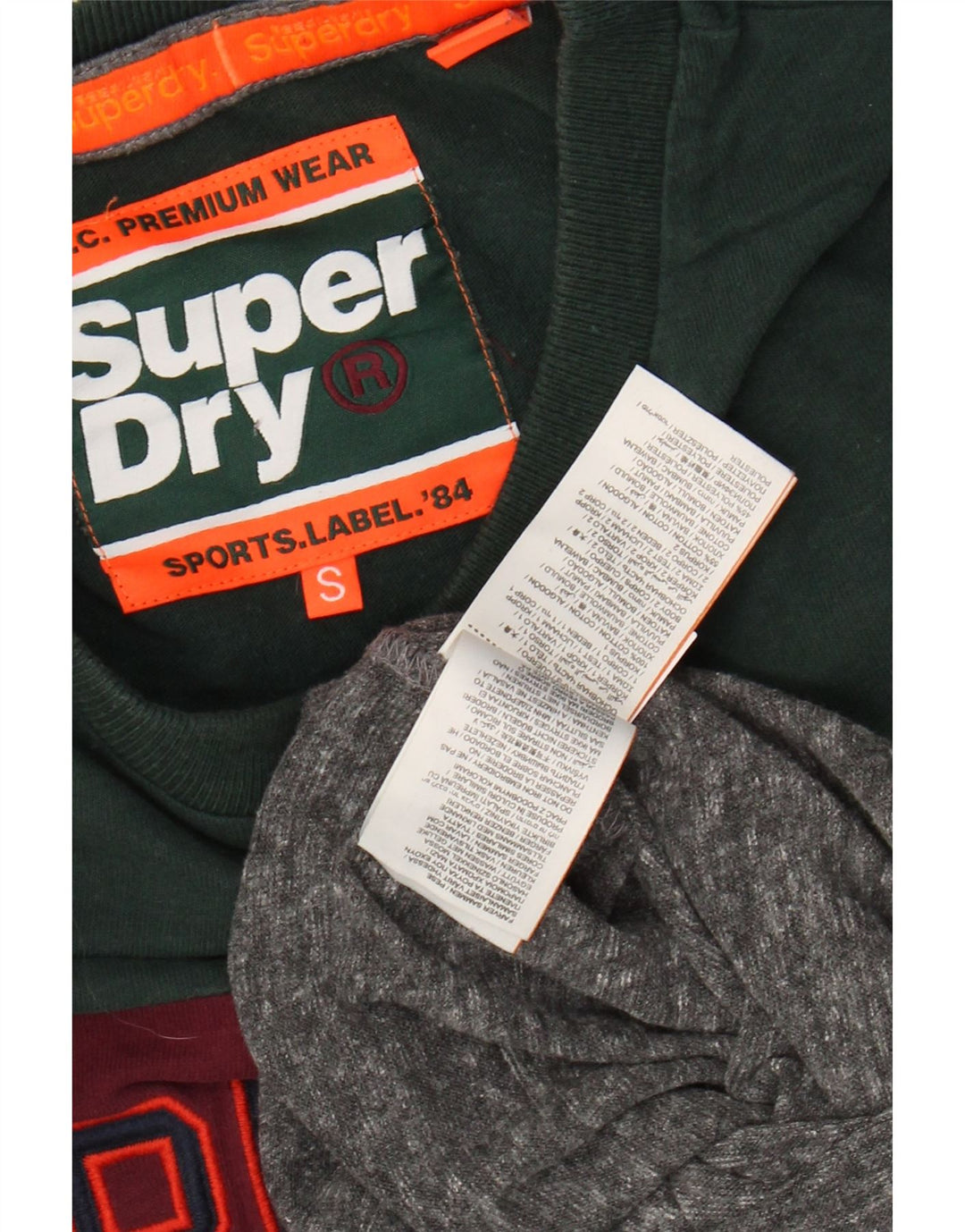 SUPERDRY Top grafic pentru bărbați cu mânecă lungă, mic, multicolor