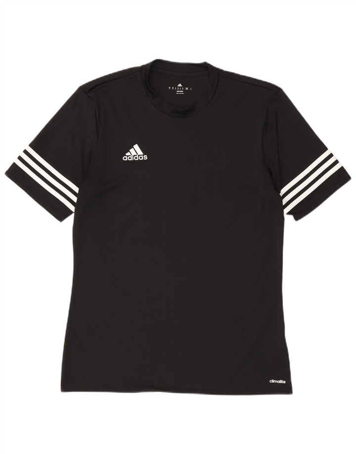 Tricou Adidas Climalite pentru bărbați Top Mediu Poliester Negru