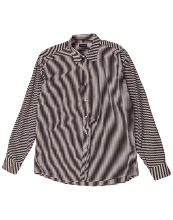Cămașă pentru bărbați Carrera Classic Fit Mărimea 45/46 2XL Bumbac cu dungi albastre