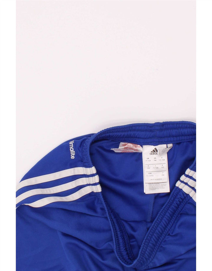 Pantaloni scurți sport adidas Climalite pentru băieți 11-12 ani poliester albastru