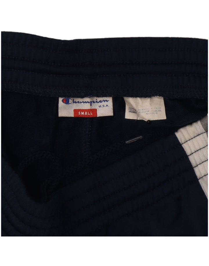 Pantaloni de trening grafic pentru bărbați Champion, mici, albastru-marin