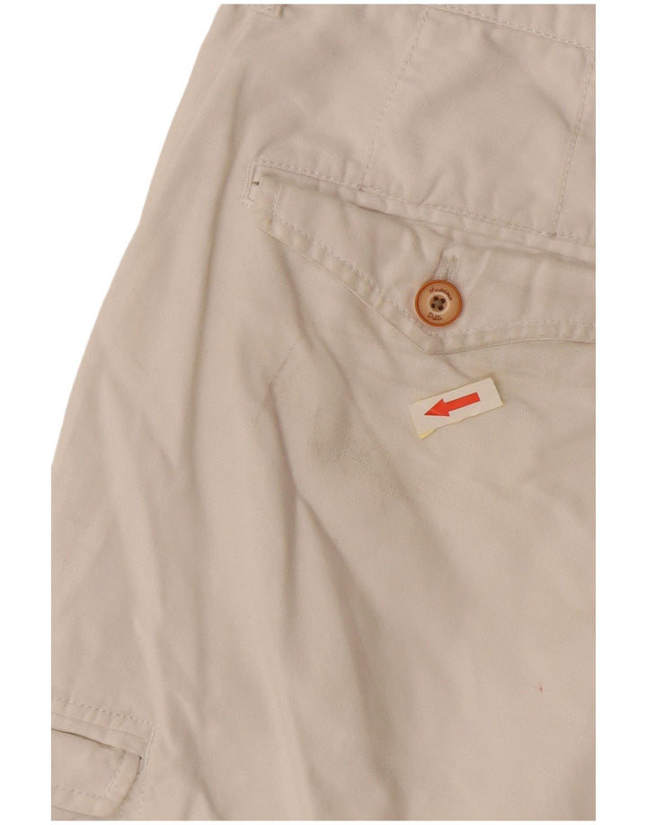 Pantaloni scurți cargo Massimo Dutti pentru bărbați EU 42 Large W32 White