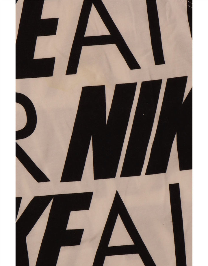 Vesta grafică NIKE Fete Top 13-14 Ani XL Bumbac Alb