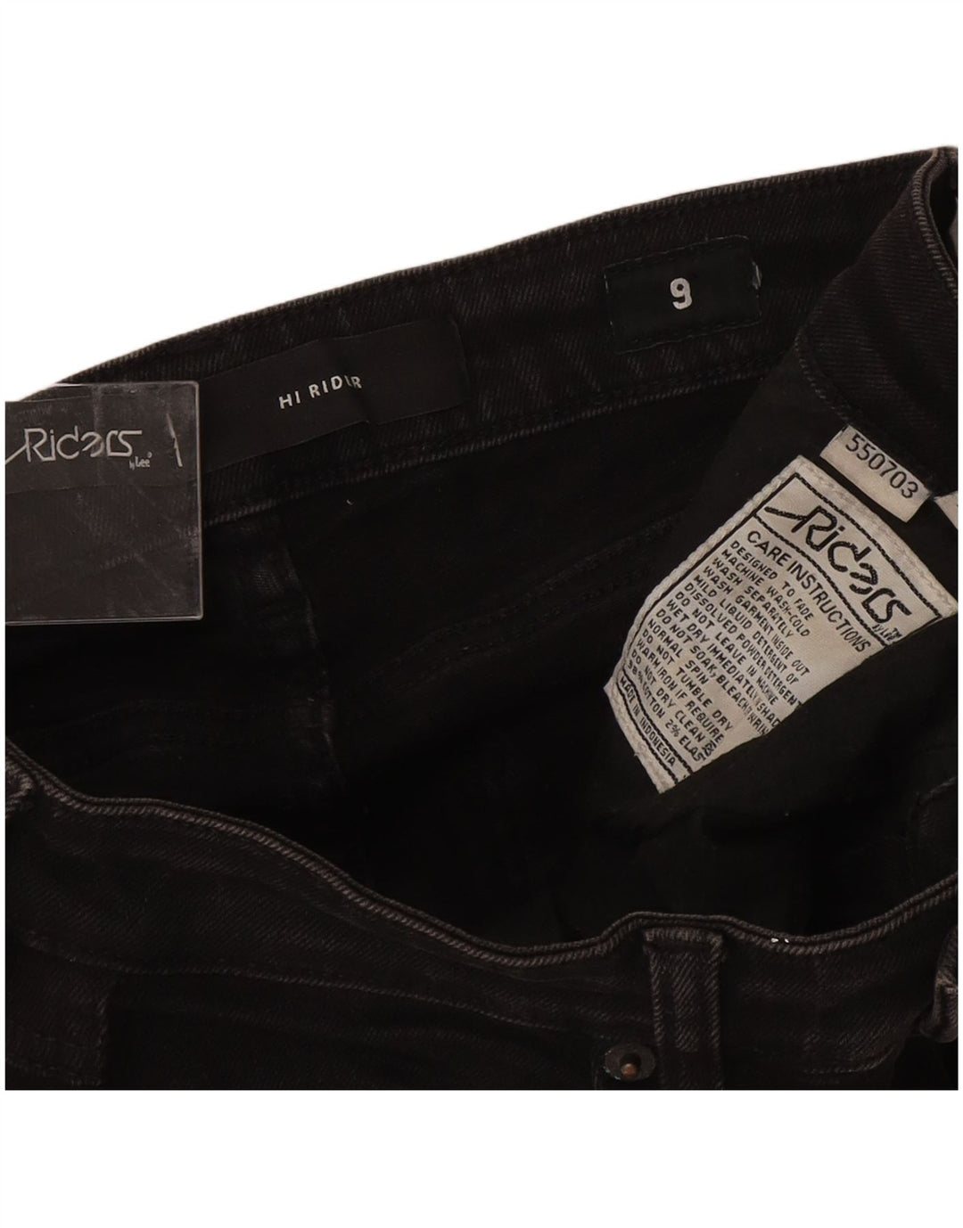 Blugi skinny LEE Riders pentru femei cu talie înaltă US 9 Medium W24 L27 Bumbac negru