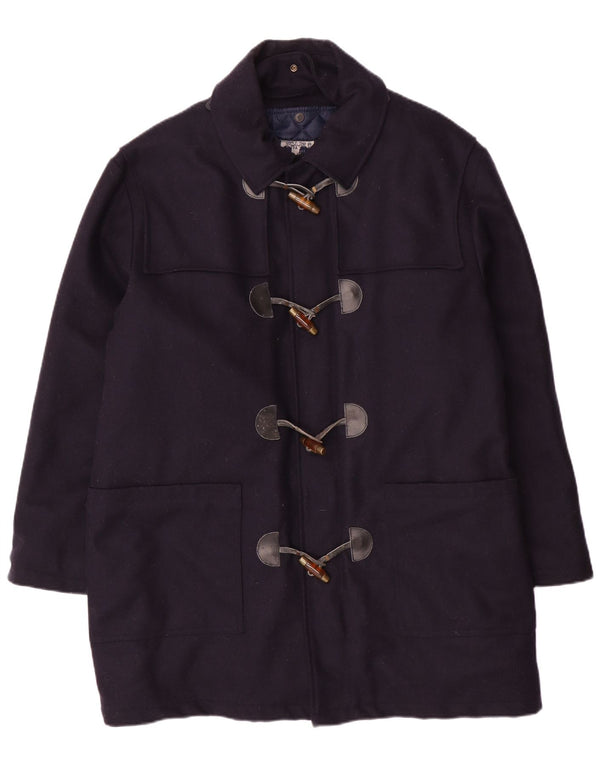 NORTH POLE Duffle Coat pentru bărbați UK 40 mare, lână bleumarin