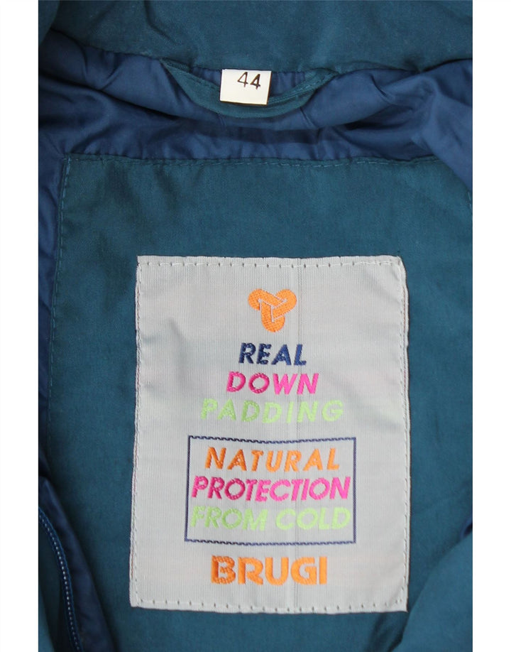 Palton căptușit cu glugă supradimensionat pentru femei BRUGI IT 44 Poliester albastru mediu