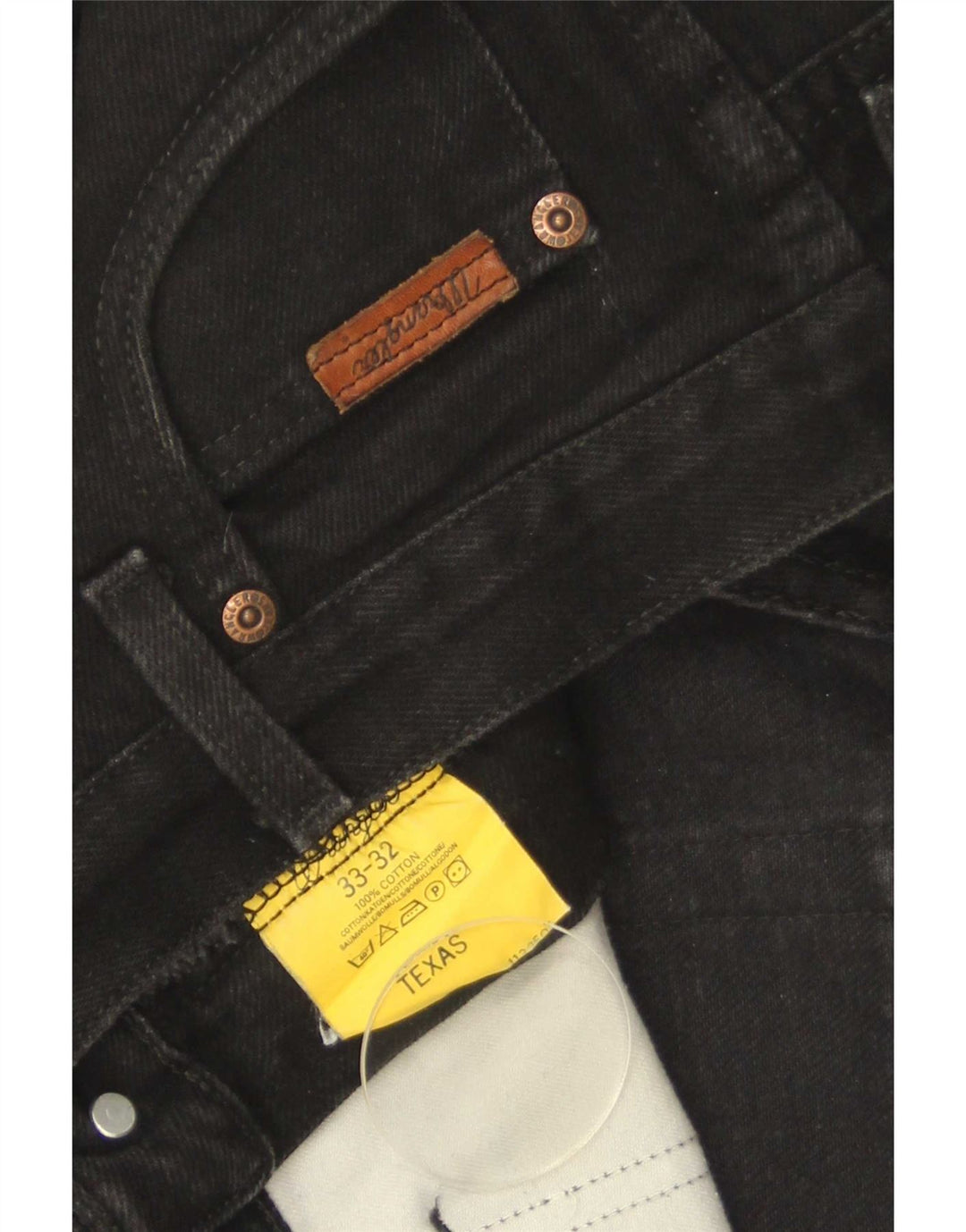 Blugi drepte pentru femei Wrangler Texas W33 L32 bumbac negru