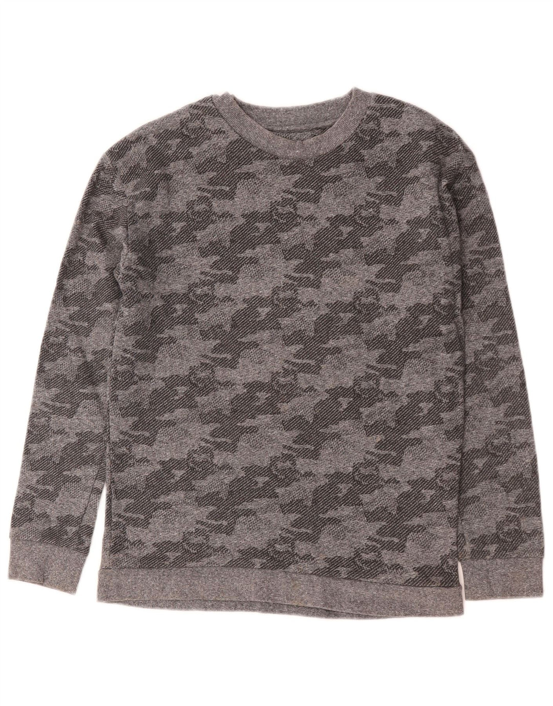 Pulover pentru băieți Marks & Spencer 12-13 ani, bumbac camuflaj gri