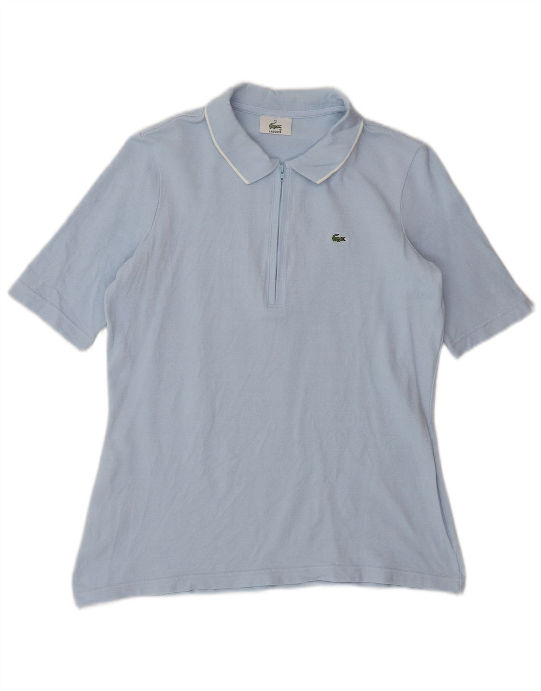 Tricou polo Lacoste pentru femei Mărimea 42 Bumbac albastru mare