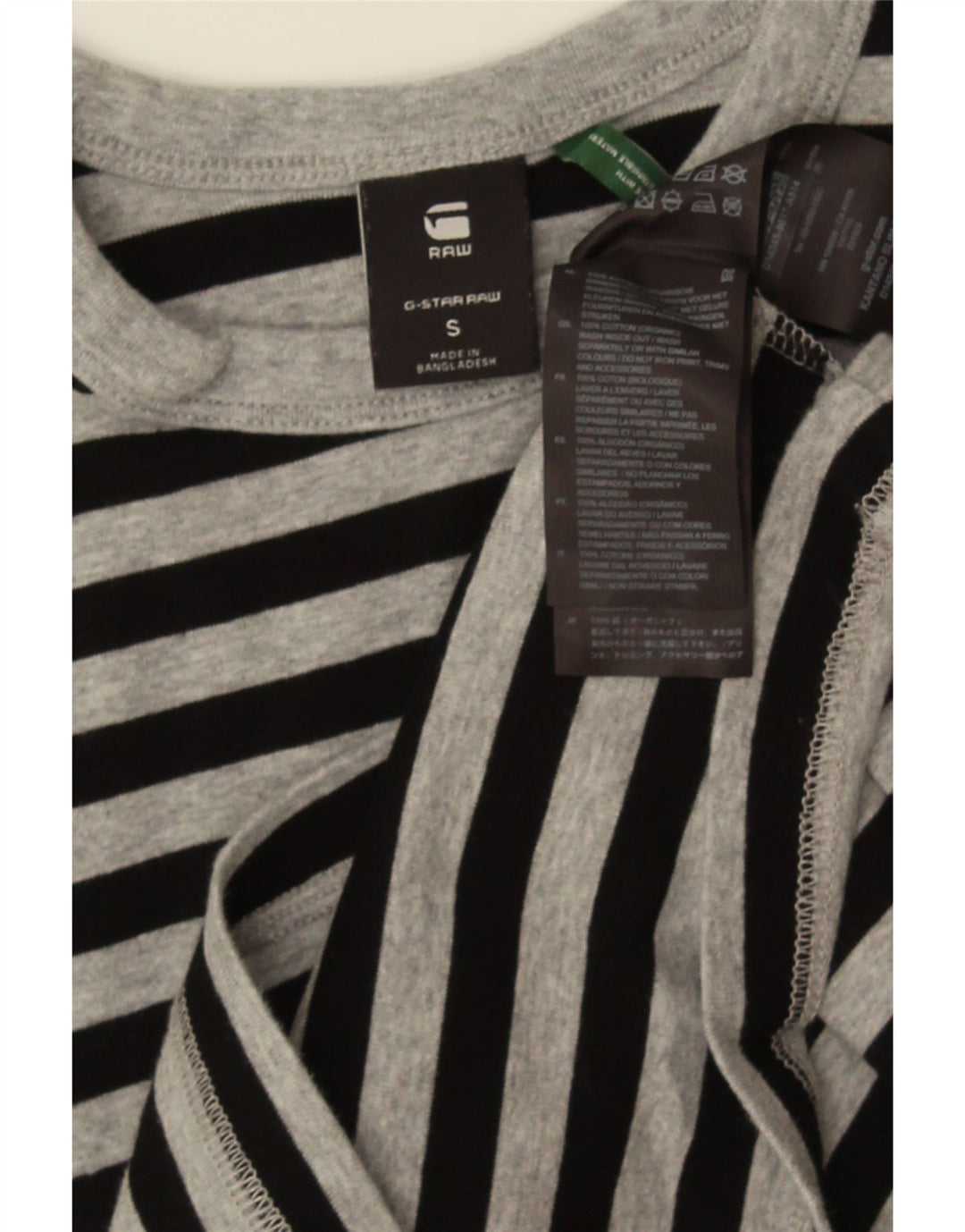 Tricou Bărbați G-STAR Top mic Bumbac cu dungi negre