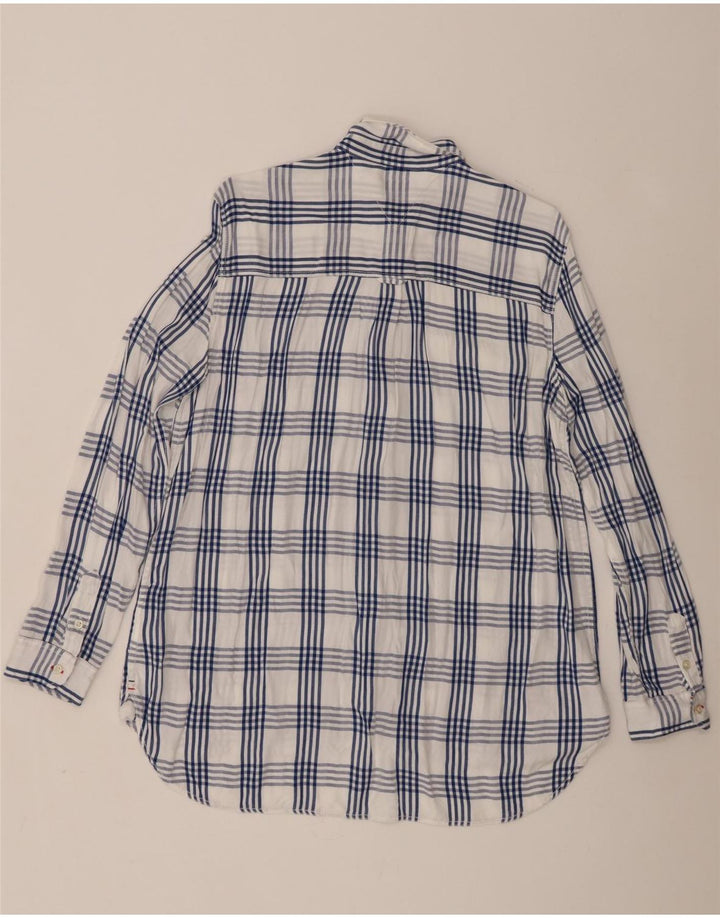 Cămașă supradimensionată pentru femei Tommy Hilfiger UK 18 XL, viscoză cu carouri albe