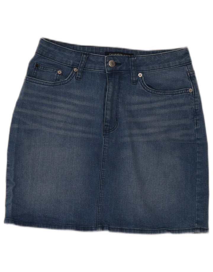 Fusta de blugi pentru femei Calvin Klein US 8 Medium W28 Albastru