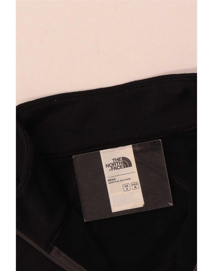 The North Face Mens Zip Neck Regular Fit Top cu mânecă lungă Medium Black