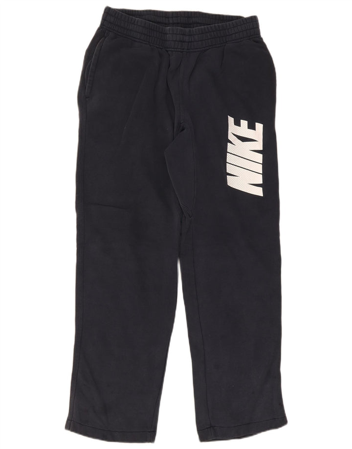 Pantaloni de trening Nike pentru bărbați cu grafică, bumbac mediu, albastru bleumarin
