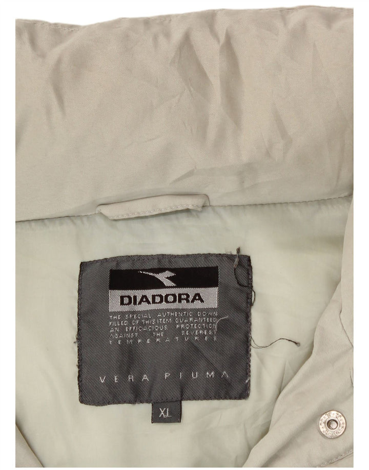 Palton căptușit cu glugă Diadora pentru femei UK 18 XL poliester bej