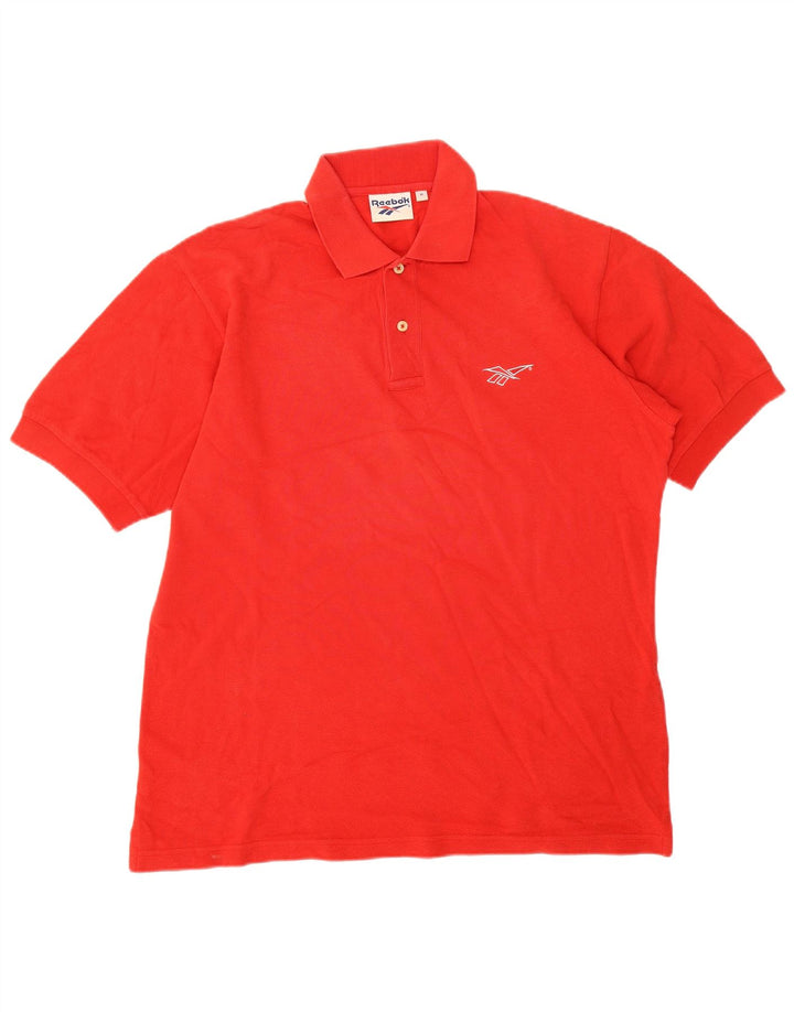 Tricou polo Reebok pentru bărbați, bumbac roșu mediu