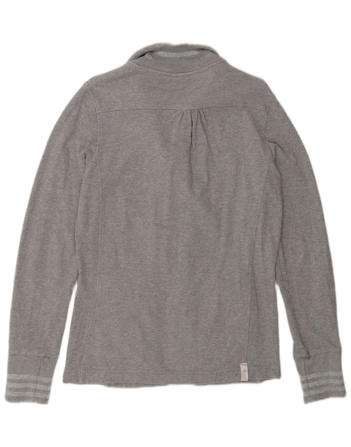 Jachetă de trening Adidas pentru femei UK 16, mare, gri bumbac