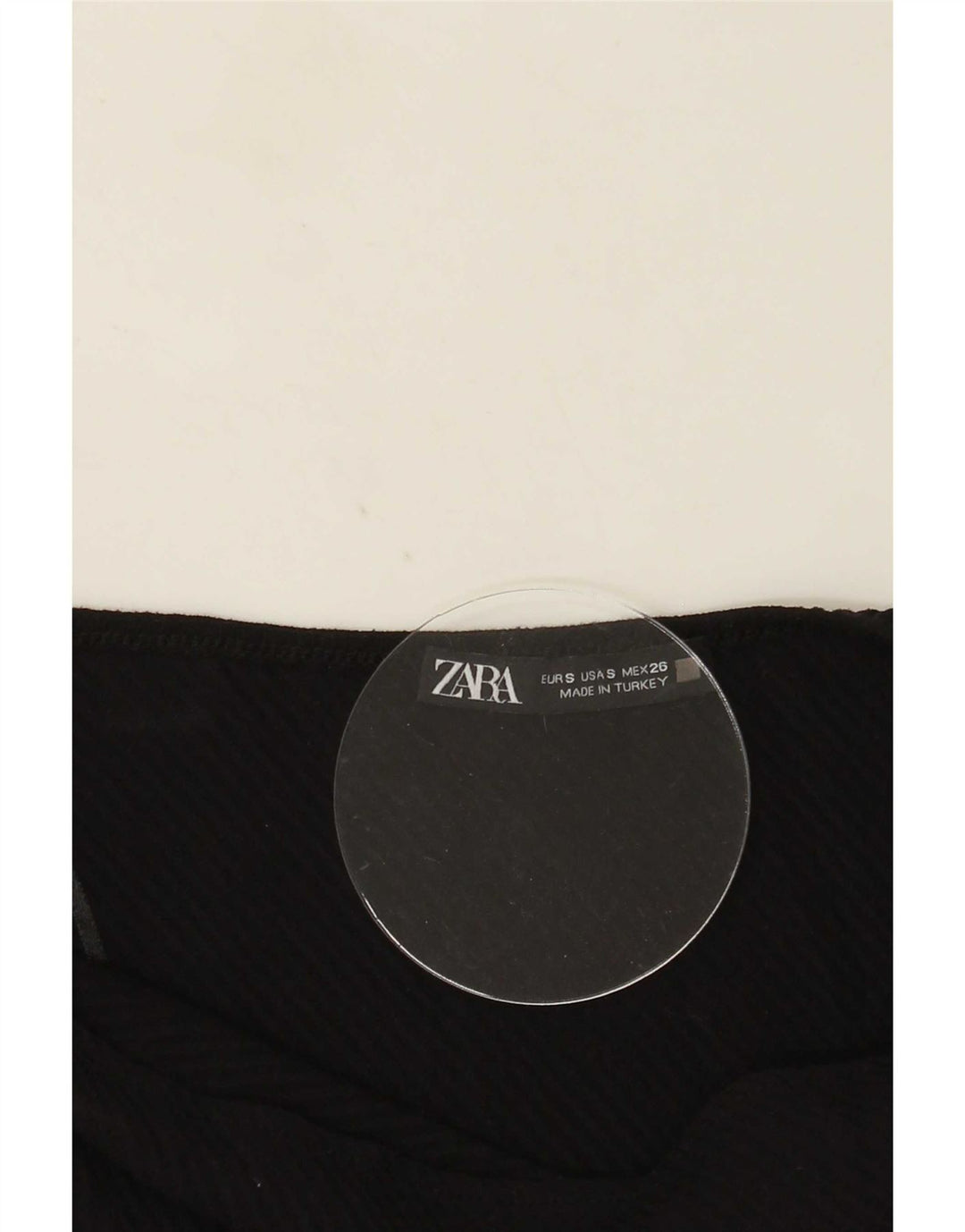Top crop cu un umăr pentru femei Zara UK 8 Small Black