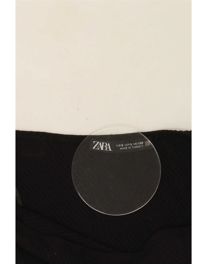 Top crop cu un umăr pentru femei Zara UK 8 Small Black